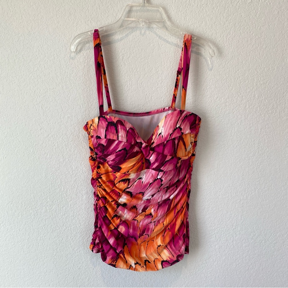 Jantzen Colorful Tankini Top Size 8
